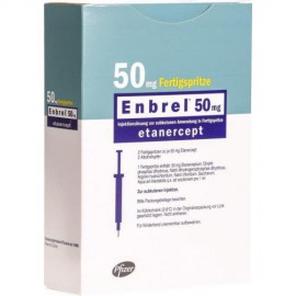 Изображение препарта из Германии: Энбрел Enbrel 50 мг/4 готовых шприца